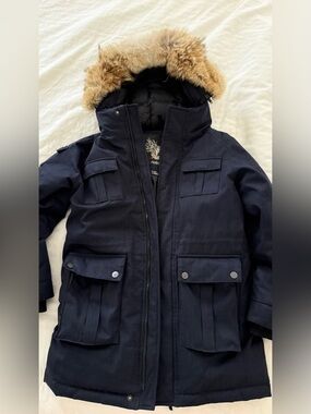 NOBIS Children's Navy Parka with Faux Fur Hood